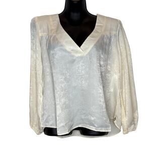 Band of the Free Cash Ivory Long Sleeve Top - Small